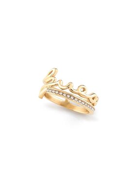 Guess Guess Prsteň JUBR03315JW-YG-54 Zlatá
