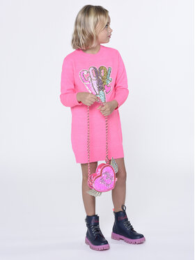 Billieblush Billieblush Sukienka dzianinowa U12756 Różowy Regular Fit