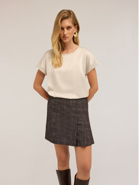 Motivi Motivi T-shirt G063W703439N002 Écru Regular Fit