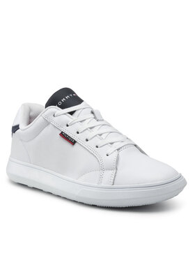 Tommy Hilfiger Tommy Hilfiger Sneakers Essential Leather Cupsole FM0FM03750 Alb