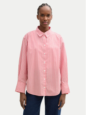 Tom Tailor Denim Tom Tailor Denim Koszula Striped loose-fit shirt 1040551 Czerwony Regular Fit