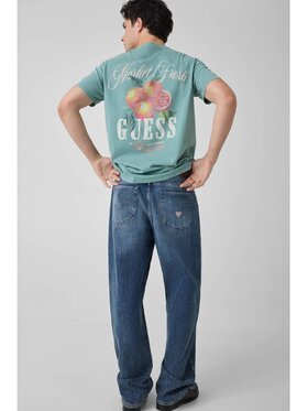 Guess Guess T-Shirt 183566 Zielony Classic Fit