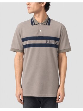 PHILIPP PLEIN PHILIPP PLEIN Polo 31305 Beżowy Slim Fit
