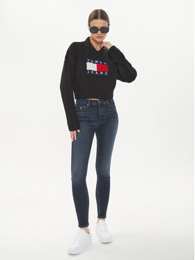 Tommy Jeans Jeans Hlače Nora DW0DW19257 Mornarsko Modra Skinny Fit