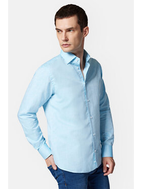 Lancerto Lancerto Koszula Farrah KO051223000009 Turkusowy Slim Fit