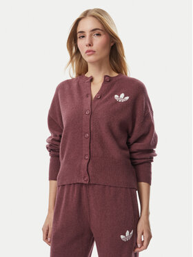 adidas adidas Pletena jopica Essentials IA4454 Temno rožnata Loose Fit