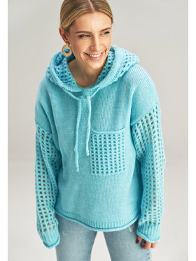 FIGL FIGLFIGL Maglione M996 Celeste Basic Fit