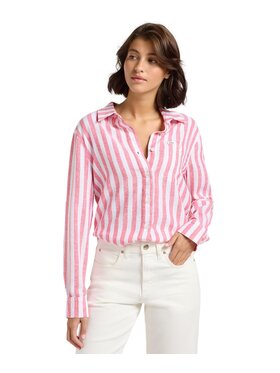 Lee Lee Koszula 112363655 Różowy Regular Fit