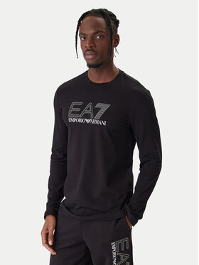 EA7 Emporio Armani EA7 Emporio Armani Pikkade varrukatega T-särk 7M001310 AF10373 UC001 Must Regular Fit