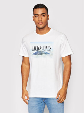 Jack&Jones Jack&Jones T-Shirt Azan 12200159 Biały Regular Fit