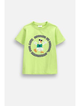 Coccodrillo Coccodrillo T-Shirt ZC6143202ABK-030 Żółty Regular Fit