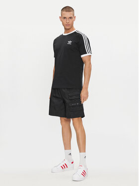 Adidas Športne Kratke Hlače Reveal Material Mix HS8889 Črna Relaxed Fit