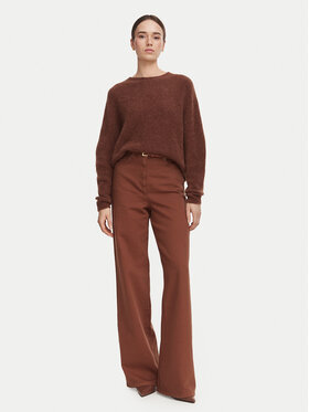 Marella Marella Τζιν Zaffo 2623136075 Σκούρο καφέ Wide Leg
