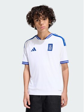 adidas adidas Koszulka techniczna Greece 26 Home Biały Regular Fit