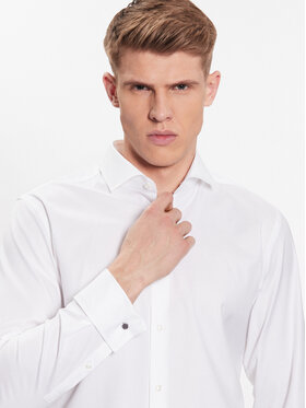 Boss Košulja 50480101 Bijela Slim Fit