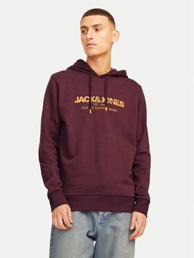 Jack&Jones Jack&Jones Majica dugih rukava Alvis 12256848 Tamnocrvena Standard Fit