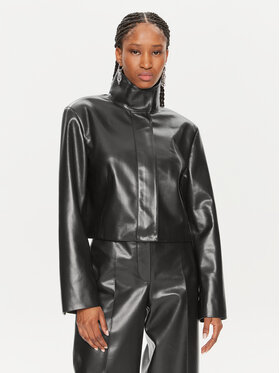 Calvin Klein Calvin Klein Μπουφάν δερμάτινο K20K207975 Μαύρο Regular Fit