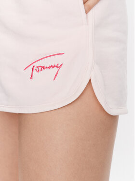 Tommy Jeans Sportske Kratke Hlače Dip Dye Signature DW0DW15382 Ružičasta Regular Fit