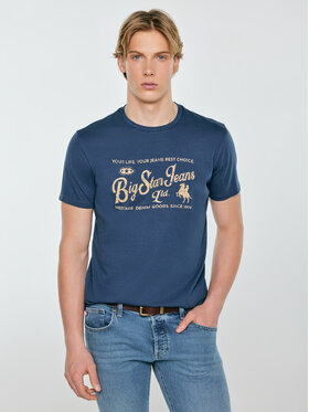 BIG STAR BIG STAR T-Shirt ELLER Niebieski Basic Fit
