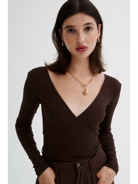 NAGO NAGO Body N2024 Brązowy Close Fit