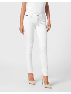 PHILIPP PLEIN PHILIPP PLEIN Jegginsy 22291 Biały Jegging Fit