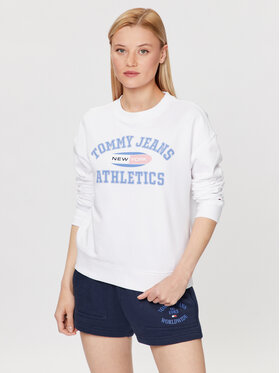 Tommy Jeans Tommy Jeans Суитшърт DW0DW16121 Бял Regular Fit