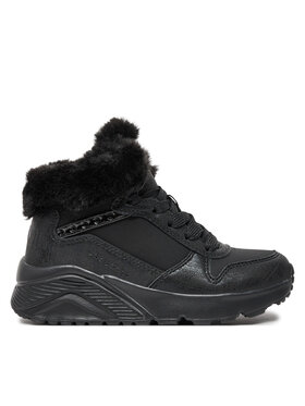 Skechers Skechers Čizme Uno Lite - Comfurt Collar 310396L/BBK Crna