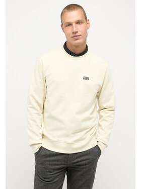 Mustang Mustang Bluza Ben Crewneck Beżowy Regular Fit