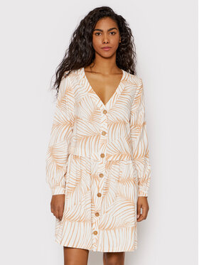 Roxy Roxy Krekla kleita Wishing Girl ERJWD03628 Balts Regular Fit