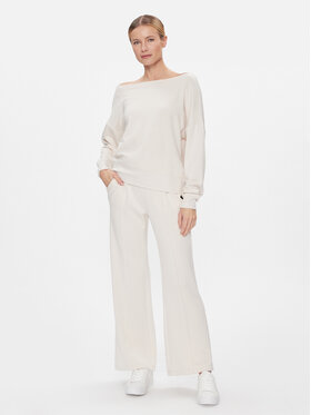 DKNY Sport Hlače DP3P3339 Écru Wide Leg