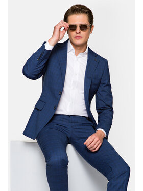 Lancerto Lancerto Garnitur Gabon Granatowy Regular Fit