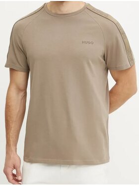 HUGO HUGO T-Shirt 50540912 10271461 219 Brązowy Regular Fit