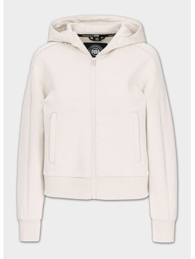 PITBULL PITBULL Bluza Bluza damska rozpinana z kapturem Discovery XS Biały Regular Fit