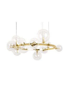 MIAhome MIAhome Lampa wisząca ALURE 85 złota Złoty