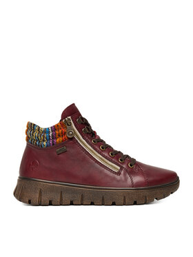 Rieker Rieker Gležnjarji N1305-35 Bordo rdeča