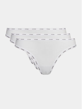 Guess Guess Set 3 parov brazilskih spodnjih hlačk Basic O4GG14 K6YW1 Bela