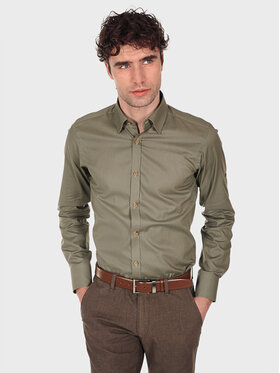 Evenemen Evenemen Koszula JAMES Khaki Slim Fit