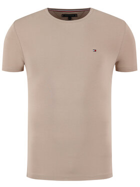 Tommy Hilfiger Tommy Hilfiger T-krekls Strech MW0MW10800 Brūns Slim Fit