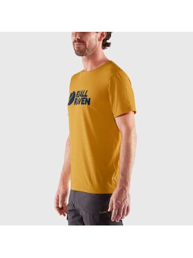 Fjällräven Fjällräven T-Shirt Fjallraven LOGO T-SHIRT OCHRE Żółty Regular Fit
