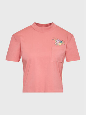Volcom Volcom Póló Pocket Dial B3512301 Rózsaszín Cropped Fit