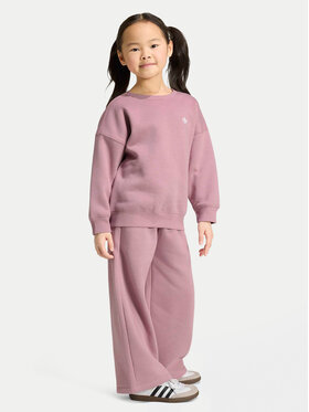 adidas adidas Tuta Loose Crew Top & Wide Leg Pants Set KT2242 Rosa Relaxed Fit