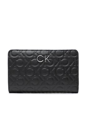 Calvin Klein Calvin Klein Portefeuille femme grand format Re Lock Bifold Wallet Emb Mono K60K610240 Noir