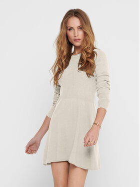 ONLY ONLY Džemper haljina 15185761 Écru Regular Fit