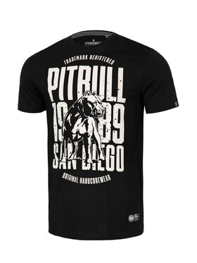 PITBULL PITBULL T-Shirt Koszulka San Diego Dog M Czarny Regular Fit