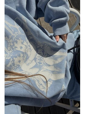 Magda Matyja Magda Matyja Bluza CLOUD HOODIE Niebieski Oversize