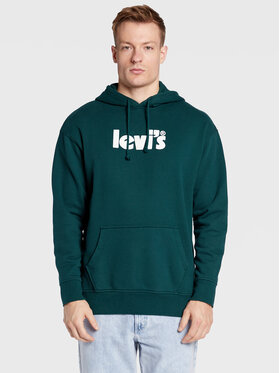 Levi's® Levi's® Džemperis ar kapuci Graphic 38479-0112 Zaļš Relaxed Fit