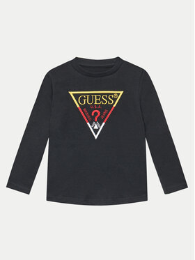 Guess Guess Bluse N4YI36 K8HM4 Schwarz Regular Fit