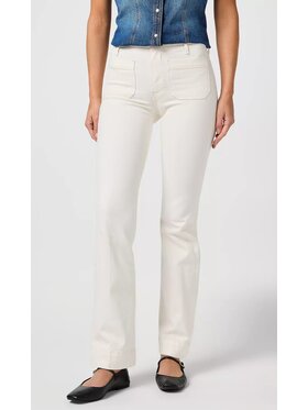 Wrangler Wrangler Spodnie materiałowe Flare 623 Biały Flare Fit