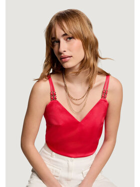 Morgan De Toi Morgan De Toi T-shirt BRASSIERE Corallo Casual Fit