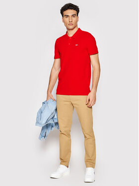 Tommy Jeans Chino Hlače Scanton DM0DM09595 Rjava Slim Fit